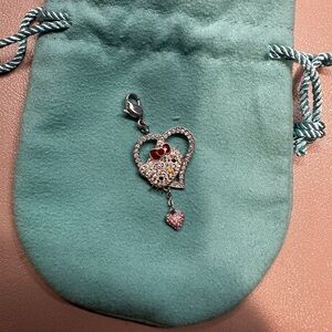 Hello Kitty Swarovski Heart Charm